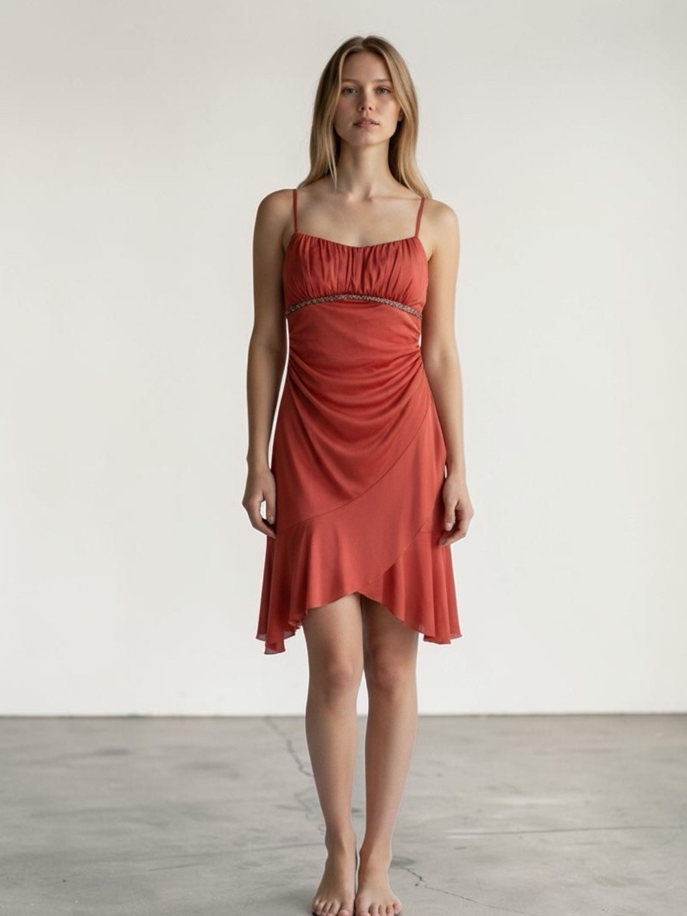 Ruby Rox Burnt Orange Maxi Dress Size Small